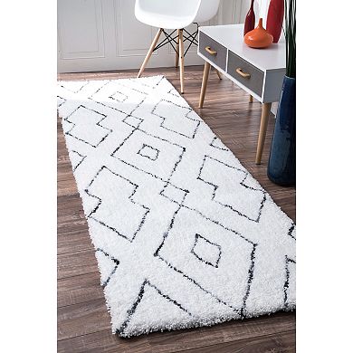 nuLOOM Beulah Geometric Shag Rug