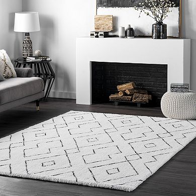 nuLOOM Beulah Geometric Shag Rug