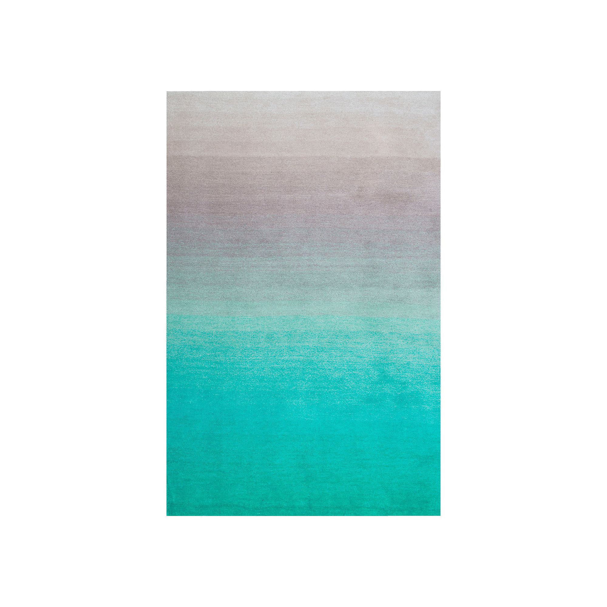 nuLOOM Ombre Abstract Shag Rug, Turquoise