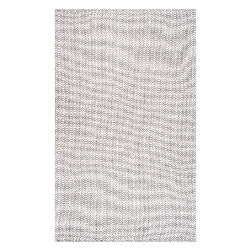 nuLOOM Lorretta Geometric Rug, Light Grey, 8X10 Ft