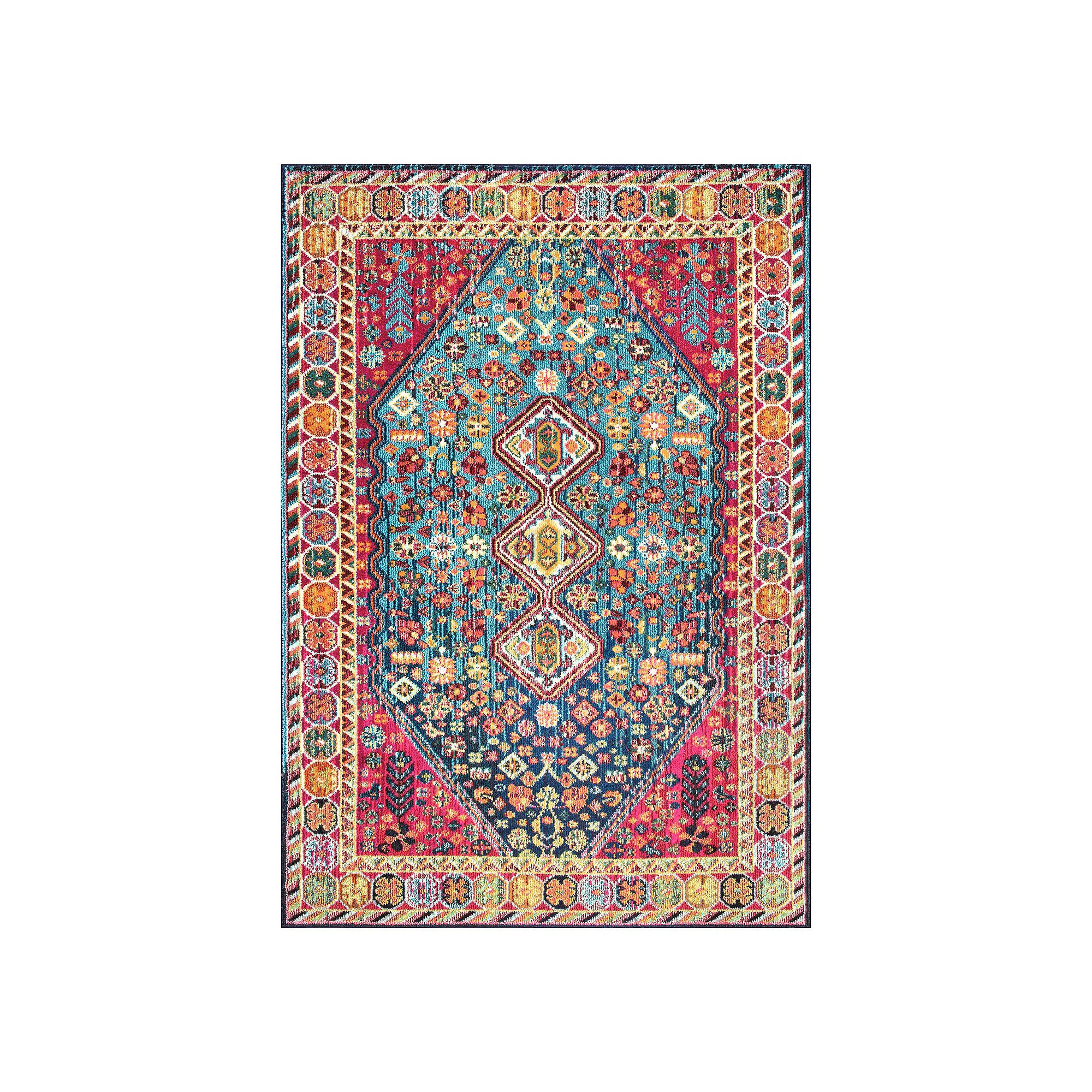 nuLOOM Vintage Erline Framed Floral Rug, Multi