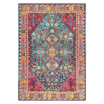 nuLOOM Vintage Erline Framed Floral Rug