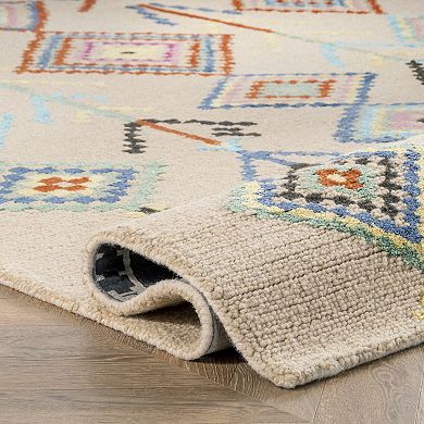 nuLOOM Belini Geometric Wool Blend Rug