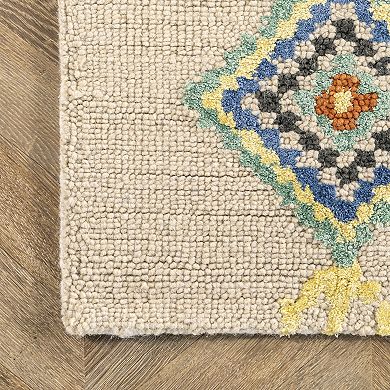 nuLOOM Belini Geometric Wool Blend Rug