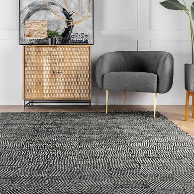 nuLOOM Ago Geometric Wool Rug