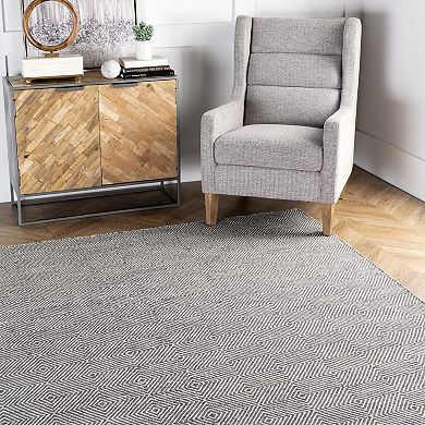 nuLOOM Ago Geometric Wool Rug