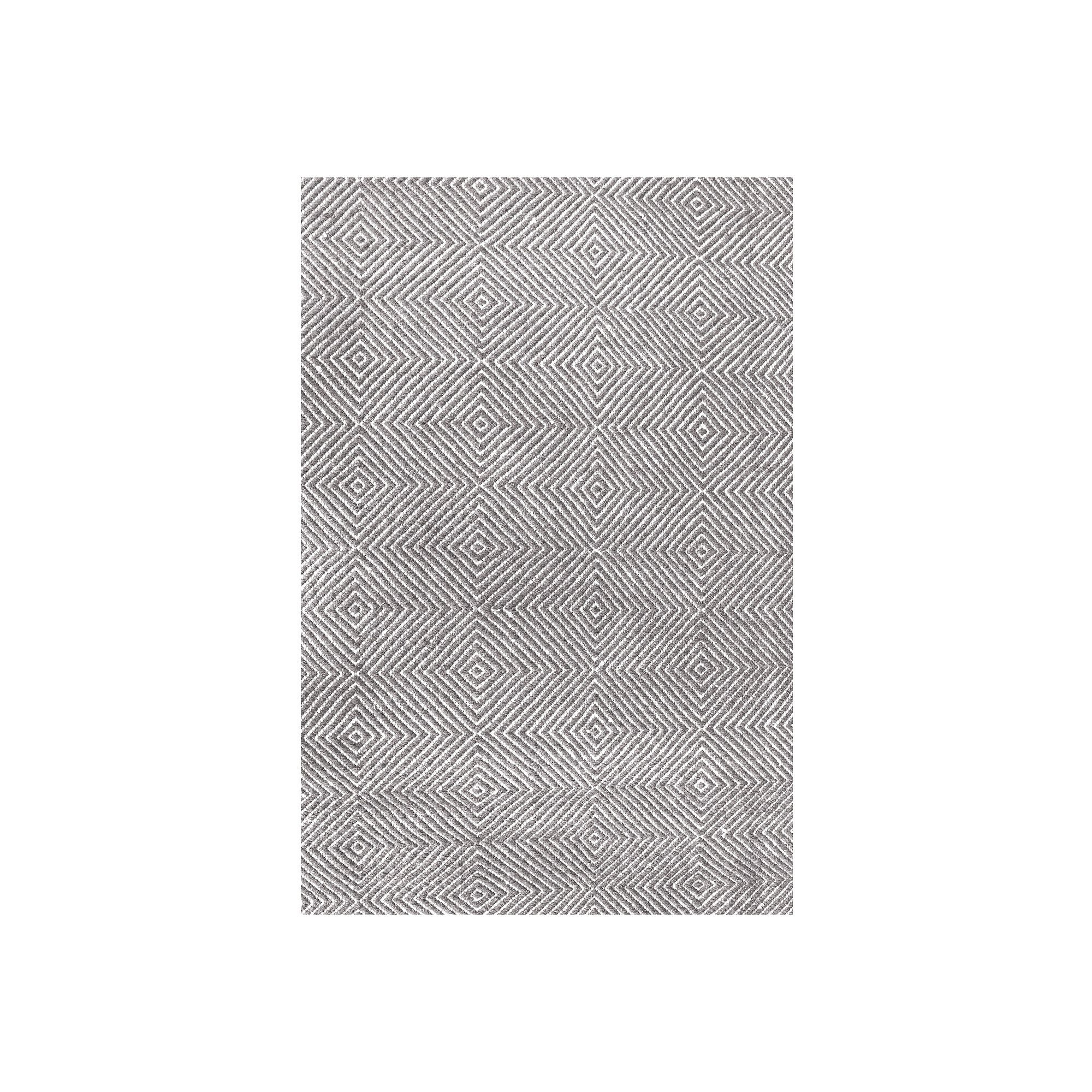 nuLOOM Ago Geometric Wool Rug, Gray