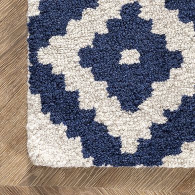 nuLOOM Kellee Geometric Wool Rug