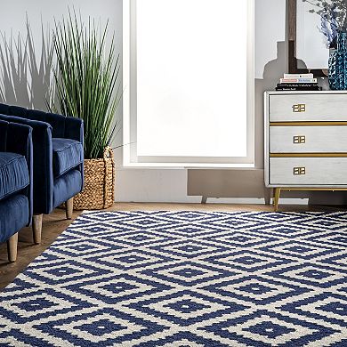 nuLOOM Kellee Geometric Wool Rug