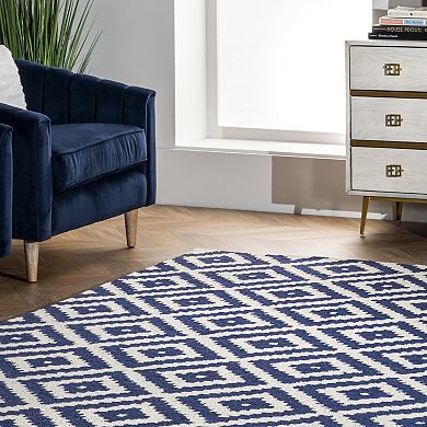 nuLOOM Kellee Geometric Wool Rug