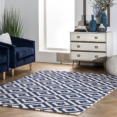 nuLOOM Kellee Geometric Wool Rug