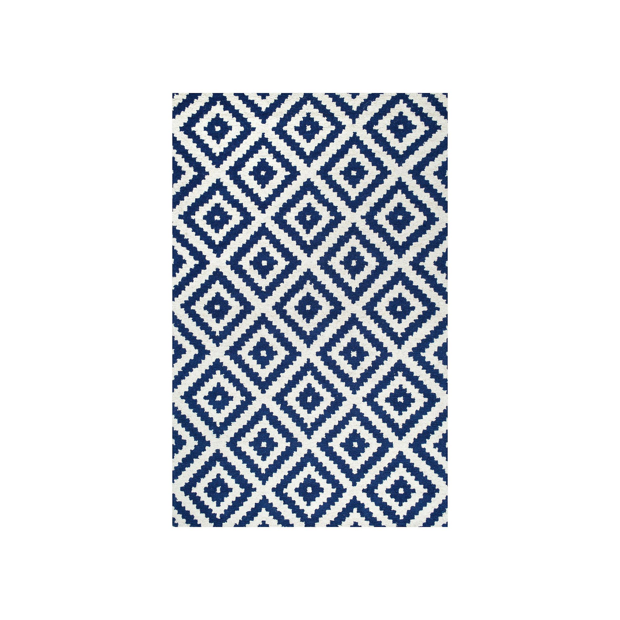 nuLOOM Kellee Geometric Wool Rug, Blue