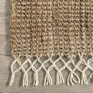 nuLOOM Raleigh Solid Jute Blend Rug