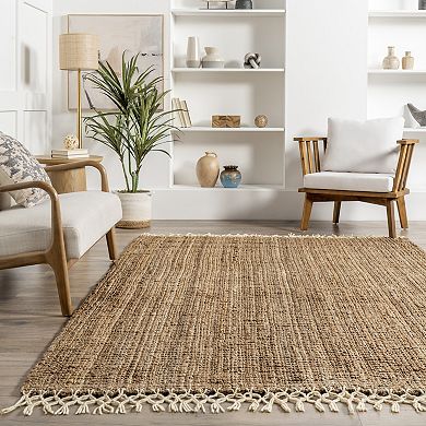 nuLOOM Raleigh Solid Jute Blend Rug