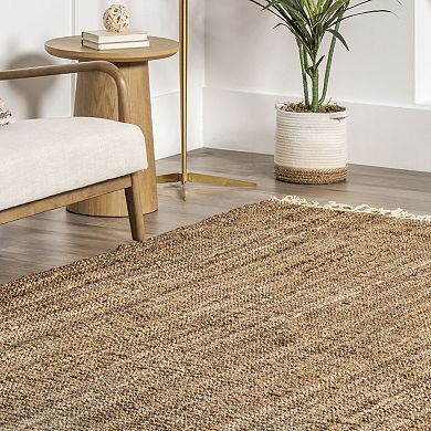 nuLOOM Raleigh Solid Jute Blend Rug