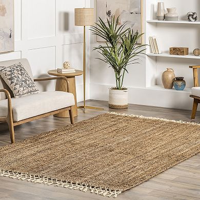 nuLOOM Raleigh Solid Jute Blend Rug