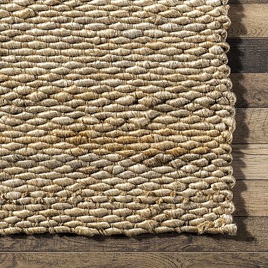 nuLOOM Hailey Solid Jute Rug