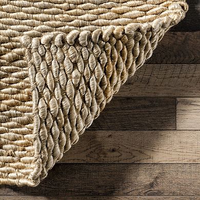 nuLOOM Hailey Solid Jute Rug