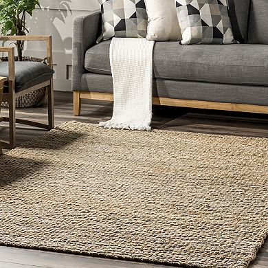 nuLOOM Hailey Solid Jute Rug