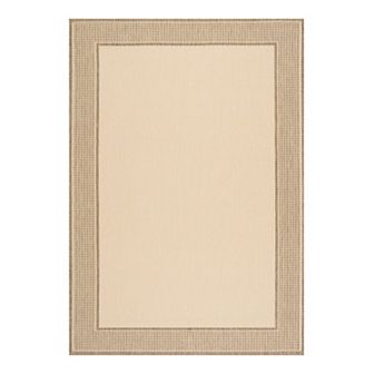 nuLOOM Gris Framed Solid Indoor Outdoor Rug