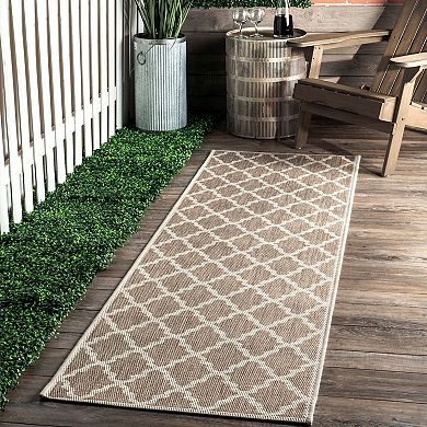 nuLOOM Gina Moroccan Trellis Indoor Outdoor Rug