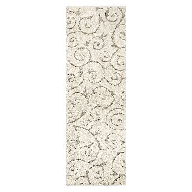 nuLOOM Maisha Scroll Shag Rug