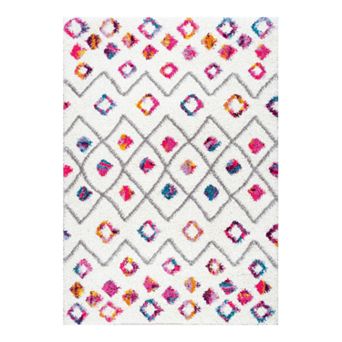 nuLOOM Tatyana Moroccan Diamond Geometric Shag Rug