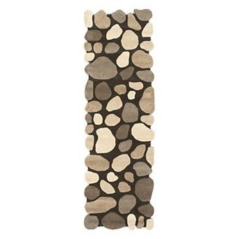 Pebbles Geometric Wool Rug