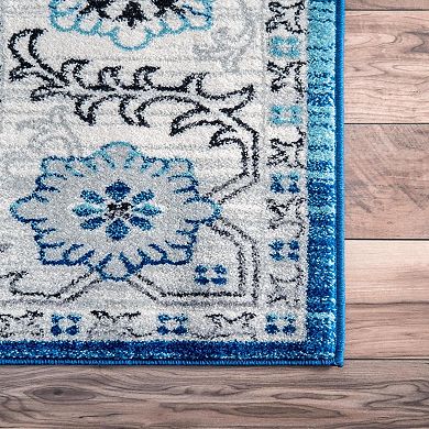 nuLOOM Tameika Framed Floral Rug