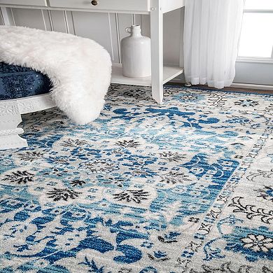 nuLOOM Tameika Framed Floral Rug