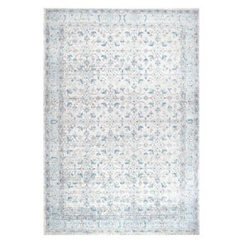 nuLOOM Vintage Lindy Framed Floral Rug