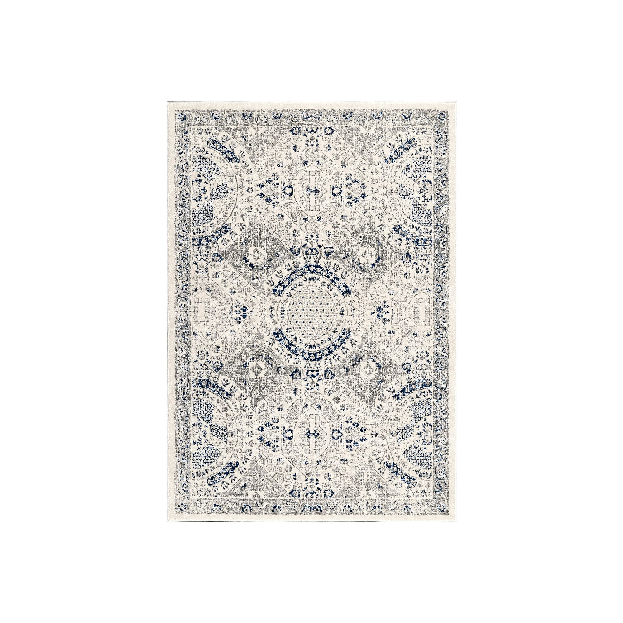 NULOOM Vintage Minta Area Rug, Blue