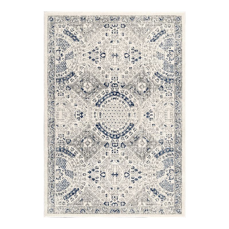 NULOOM Vintage Minta Area Rug, Blue, 12X15 Ft