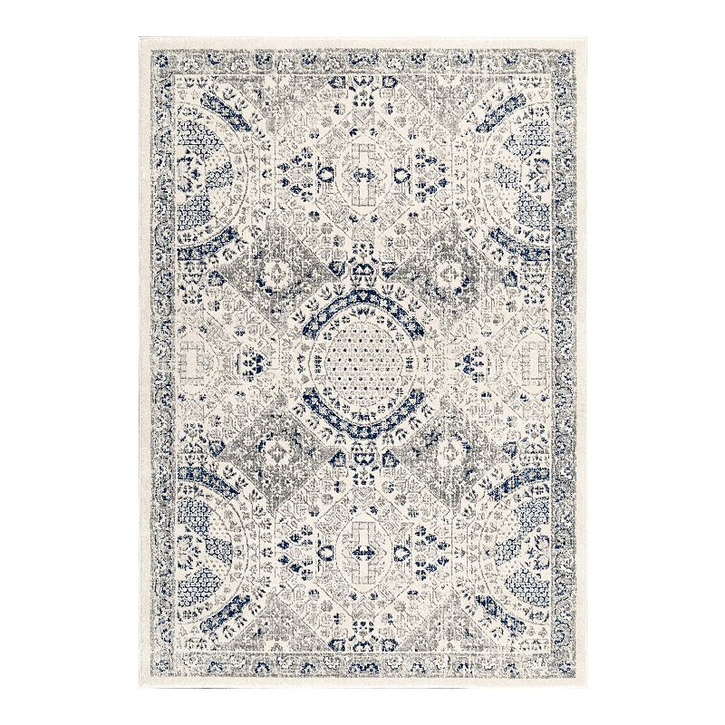 NULOOM Vintage Minta Area Rug, Blue, 10X14 Ft