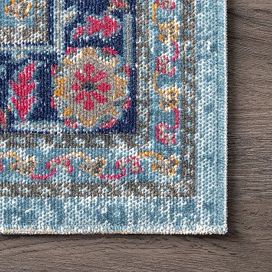 nuLOOM Dortha Vintage Framed Medallion Rug