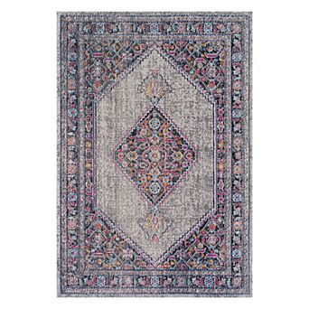 nuLOOM Dortha Vintage Framed Medallion Rug