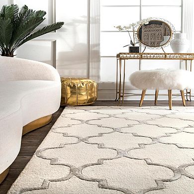 nuLOOM Park Avenue Trellis Wool Blend Rug