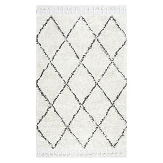 nuLOOM Fez Lattice Shag Wool Rug