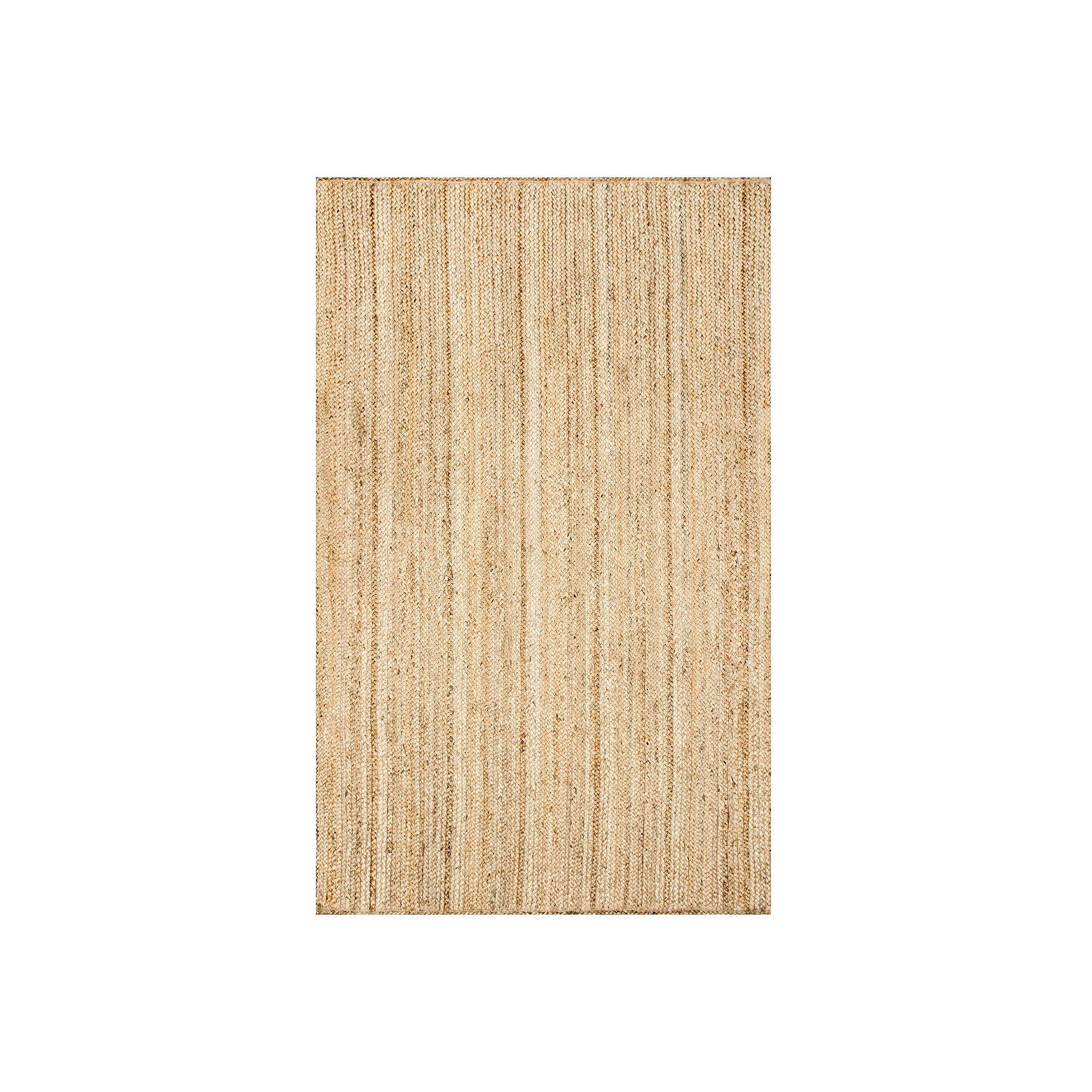 nuLOOM Rigo Solid Jute Rug, Natural