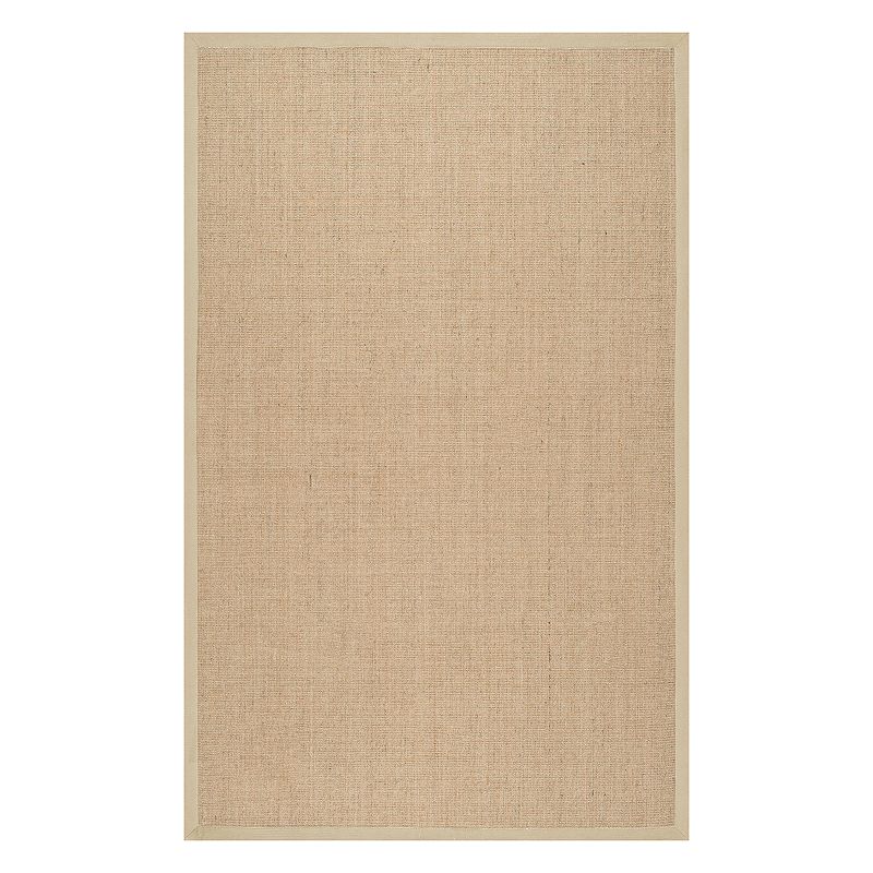 nuLOOM Orsay Solid Sisal Rug, Med Beige, 9X12 Ft