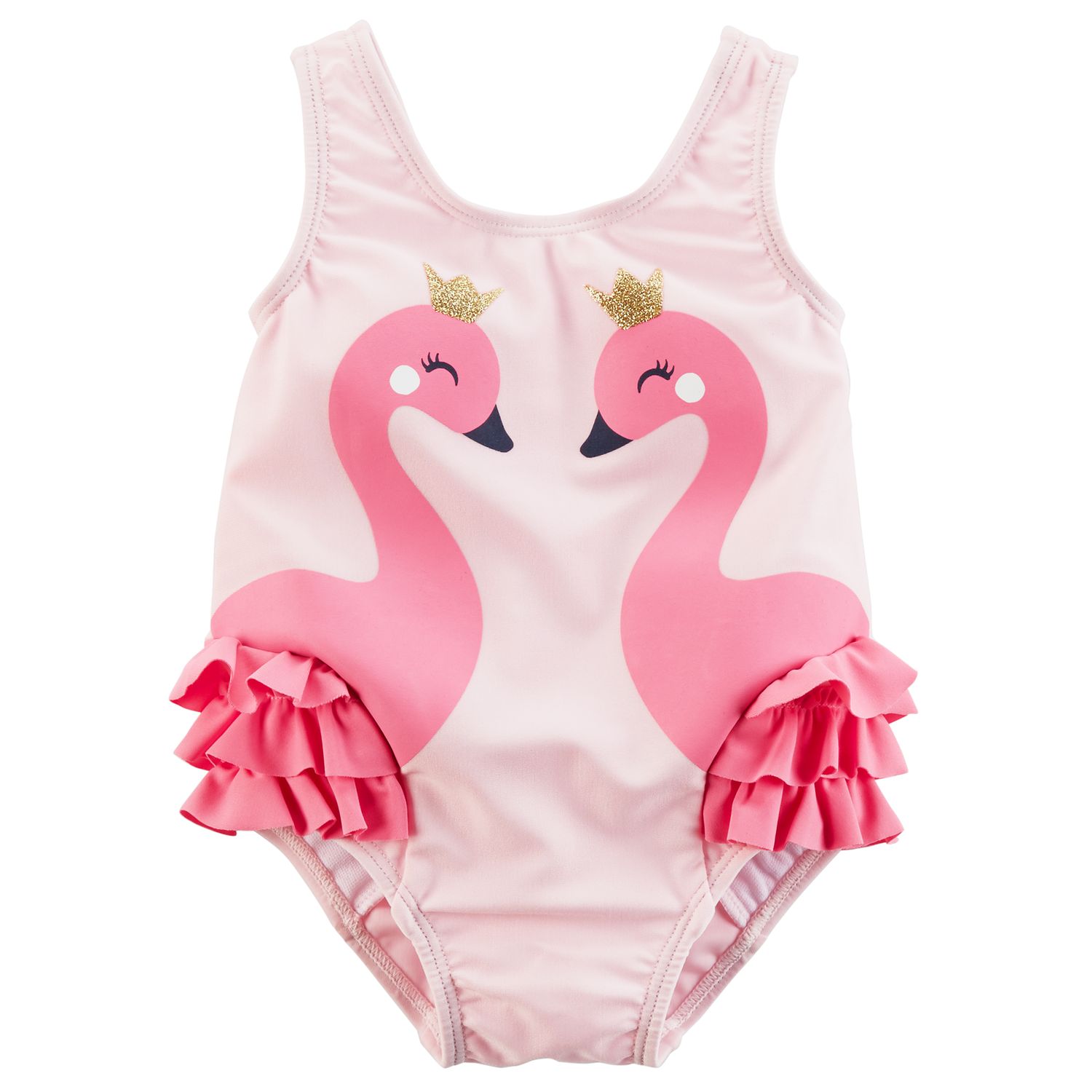 baby girl flamingo swimsuit