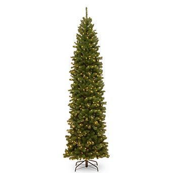 National Tree Company 10-ft. Pre-Lit North Valley Spruce Pencil Slim Artificial Christmas Tree