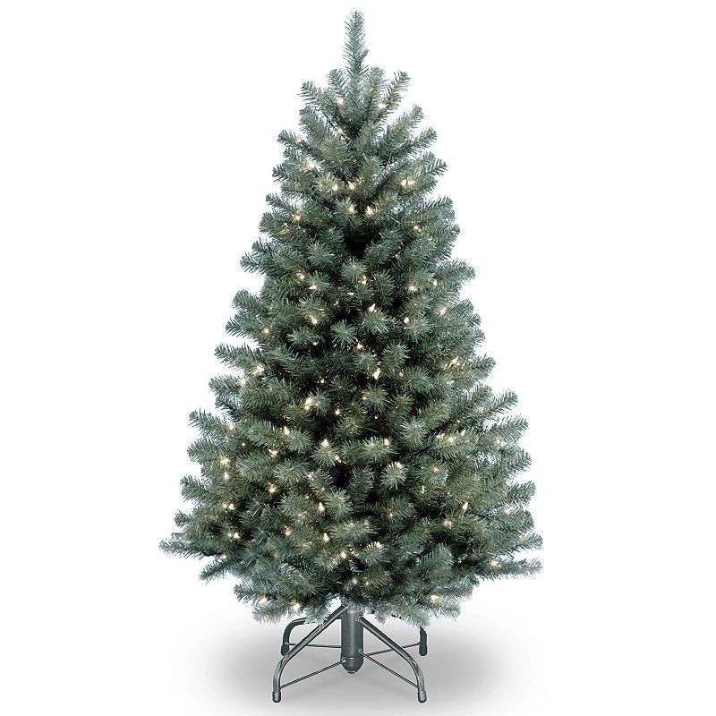 National Tree Company 4.5-ft. Pre-Lit North Valley Blue Spruce Artificial Christmas Tree, Green