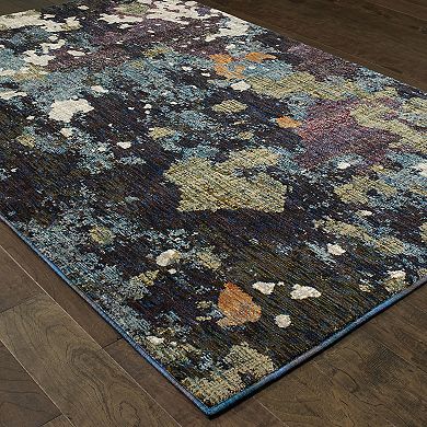 StyleHaven Easton Dappled Night Abstract Rug