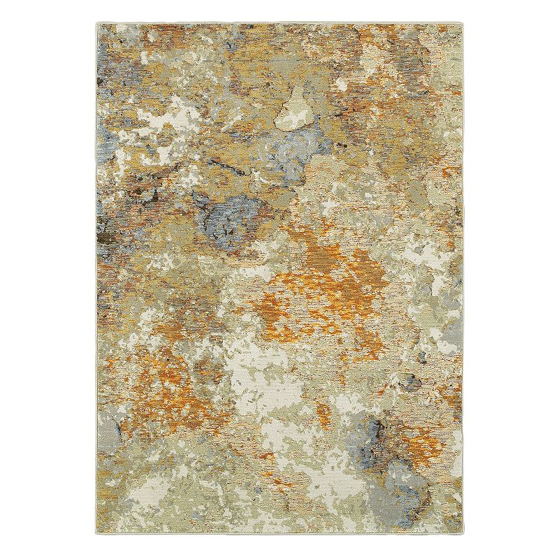 StyleHaven Easton Auero Abstract Rug, Gold, 3X5 Ft