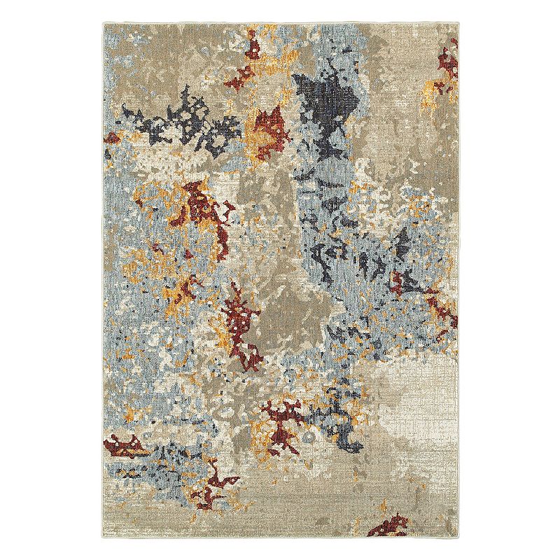 StyleHaven Easton Tierra Abstract Rug, Med Beige, 3X5 Ft