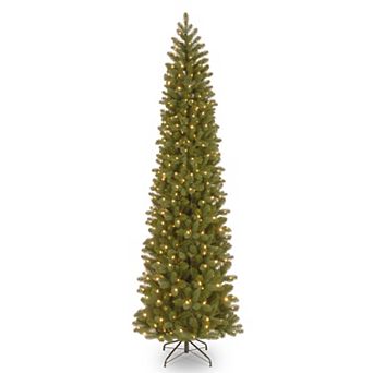 National Tree Company 9-ft. Pre-Lit Downswept Douglas Fir Pencil Slim Artificial Christmas Tree