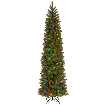National Tree Company 9-ft. Pre-Lit LED Downswept Douglas Fir Pencil Slim Artificial Christmas Tree