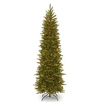 National Tree Company 6.5-ft. Pre-Lit Grande Fir Pencil Slim Artificial Christmas Tree