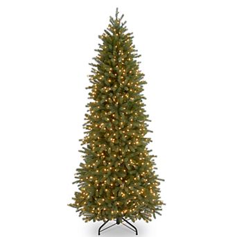National Tree Company 6.5-ft. Clear Pre-Lit Jersey Fraser Fir Pencil Slim Artificial Christmas Tree